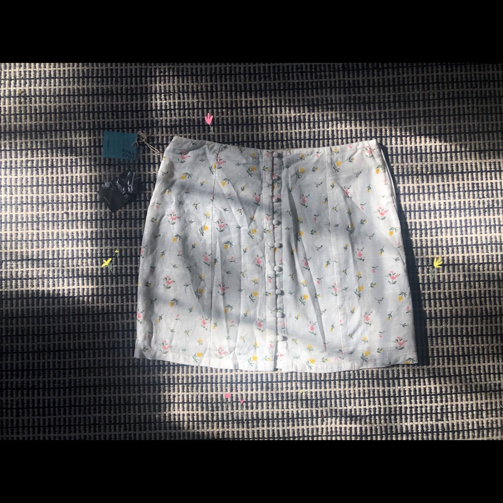 Forever 21 Floral Mini Skirt